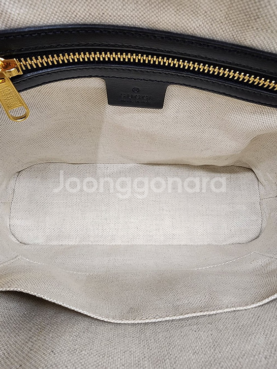 구찌 621220 홀스빗 1955 스몰 탑 핸들백 블랙--7