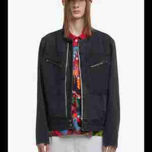 NOSTASY 노스타시 스타 데님 라이더 자켓 워시드