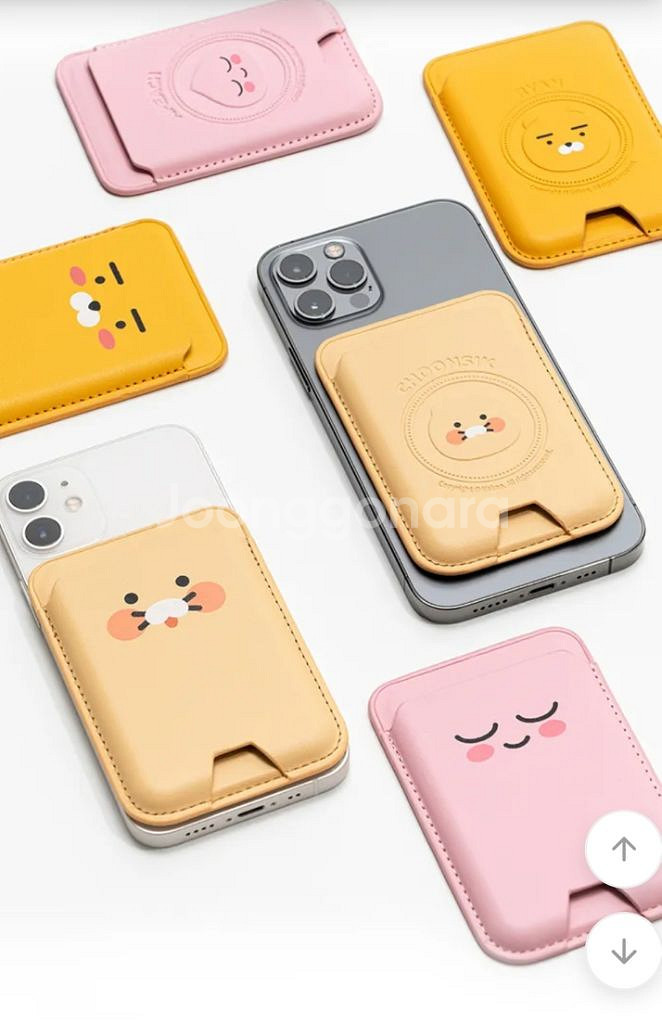 치즈 춘식이 가죽 맥세이프 카드지갑--1