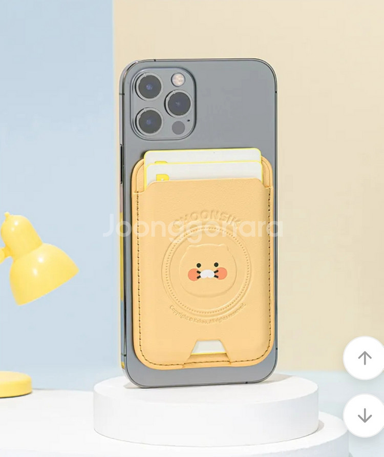 치즈 춘식이 가죽 맥세이프 카드지갑--2