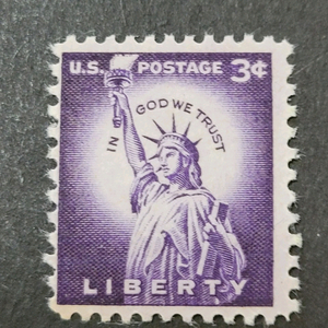 (미국우표)1956년 자유의 여신상 우표LIBERTY