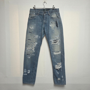 돌체앤가바나 남성 빈티지 디자인 청바지 블루(L)