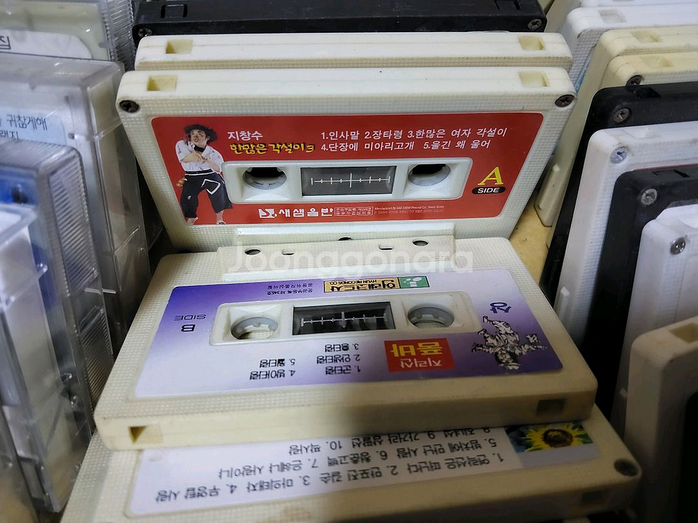 추억의 카세트 테이프 110개 일괄판매 (오디오 앰프--8