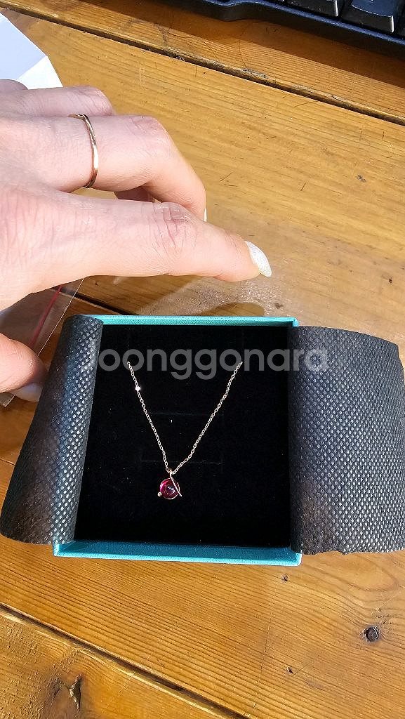 14k루비 목걸이--3