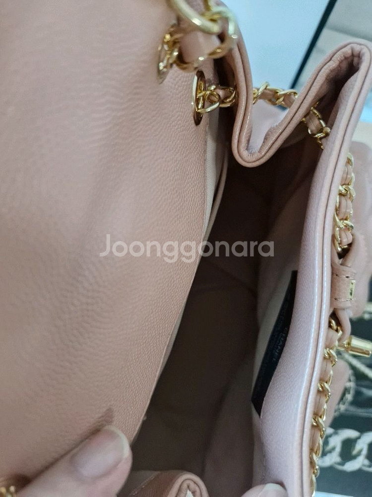 샤넬 vip gift 캐비어미니백팩--6
