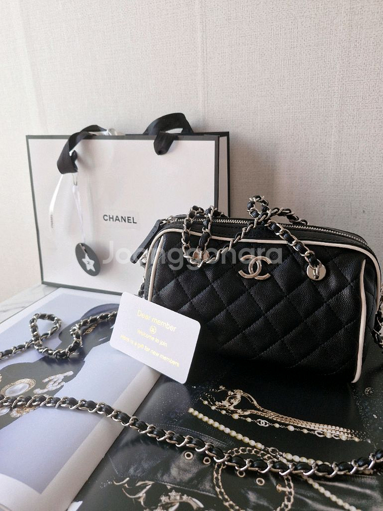 샤넬 vip gift 미니보스턴--0