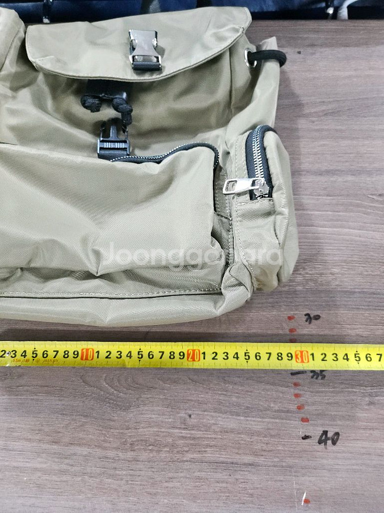 카키 미니 포켓 백팩--7