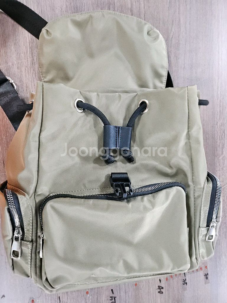 카키 미니 포켓 백팩--2