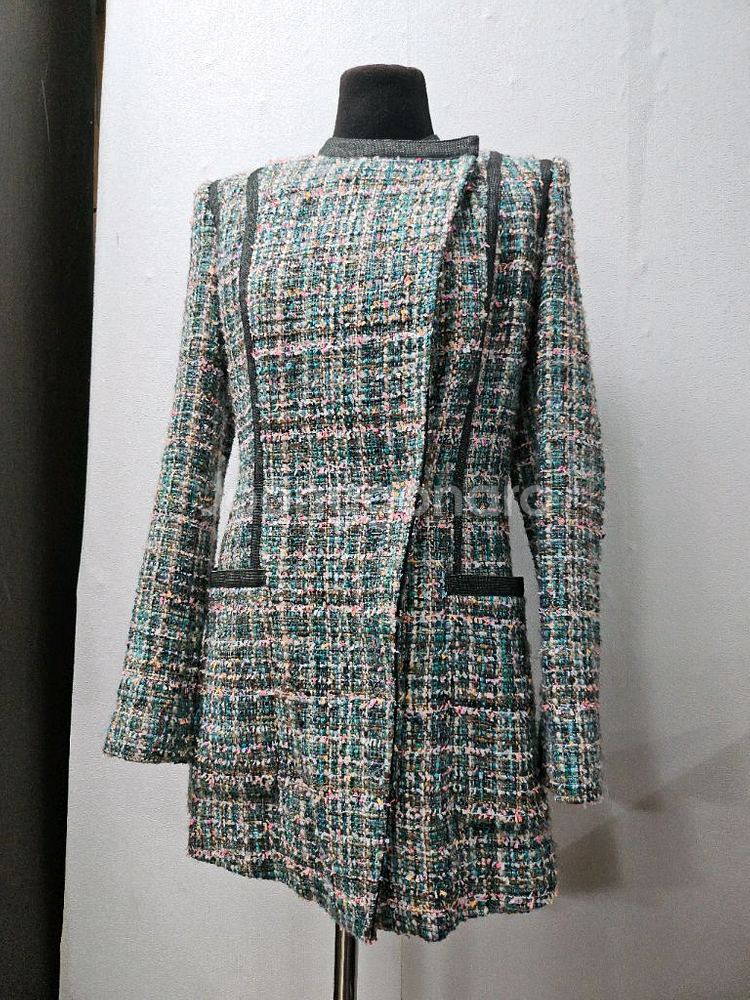 미샤 트위드 롱 자켓 코트 스타일 85--0