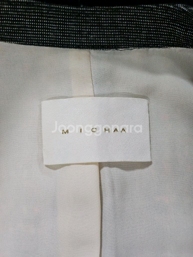 미샤 트위드 롱 자켓 코트 스타일 85--6