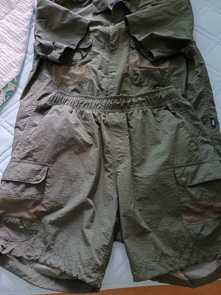 셋업)스위브Air Hole Mash 반팔과팬츠 셋업--5