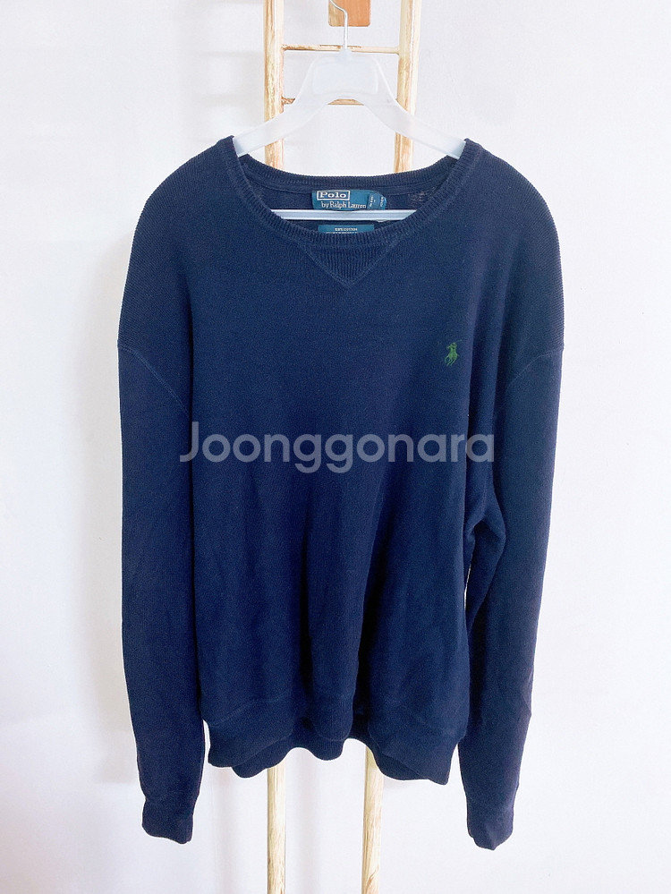 (남성110)폴로랄프로렌코튼100%루즈핏라운드긴팔니트--0