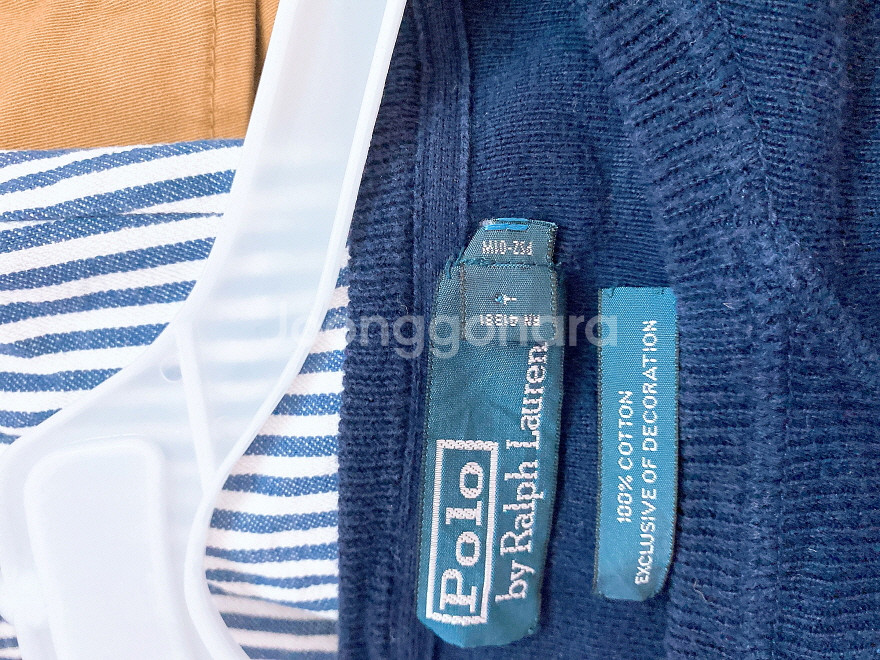 (남성110)폴로랄프로렌코튼100%루즈핏라운드긴팔니트--5