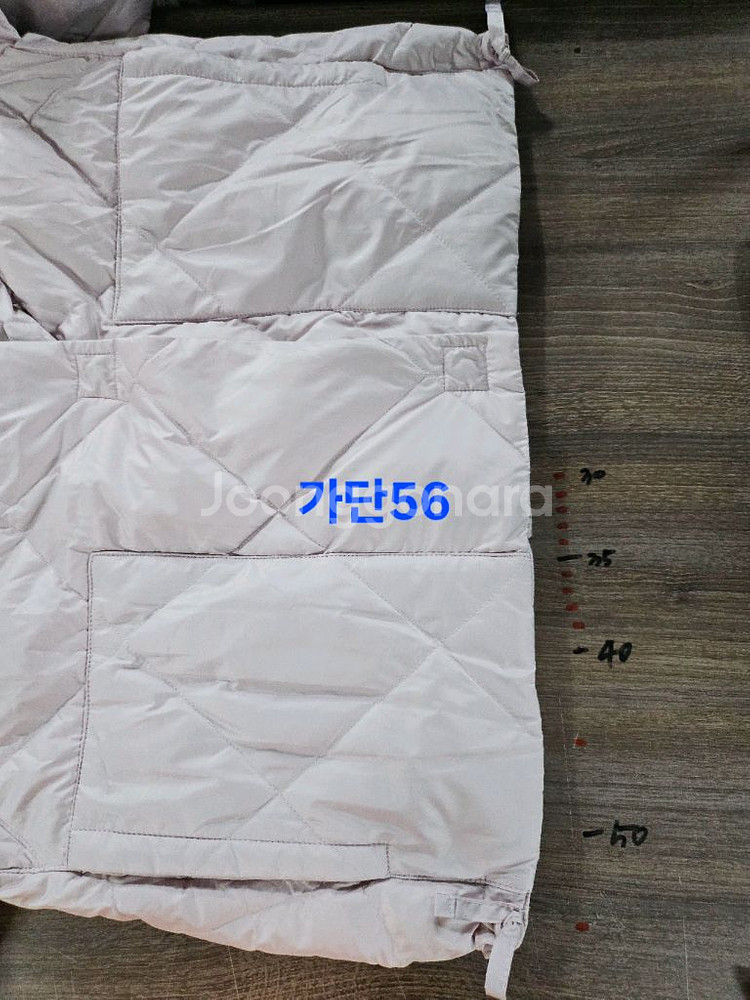 Lapiaf 핑크 다이아 퀼팅 후드 다운 패딩 55--8