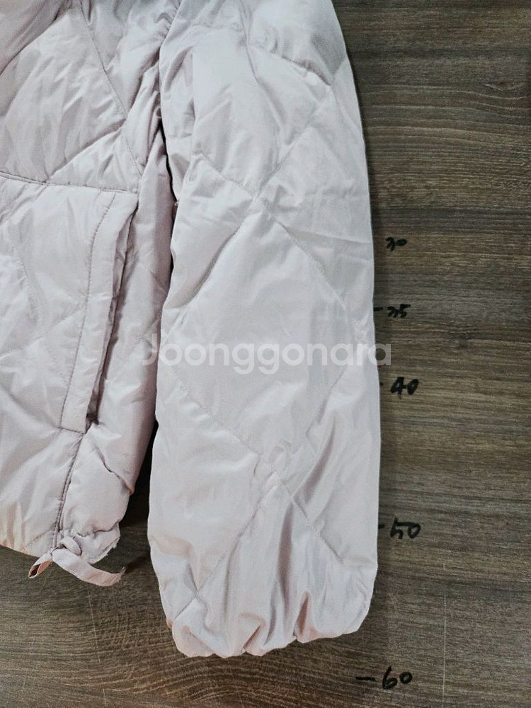 Lapiaf 핑크 다이아 퀼팅 후드 다운 패딩 55--9