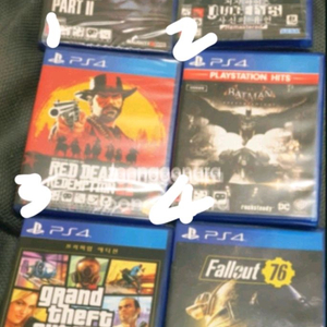 플스4 게임 타이틀 6종