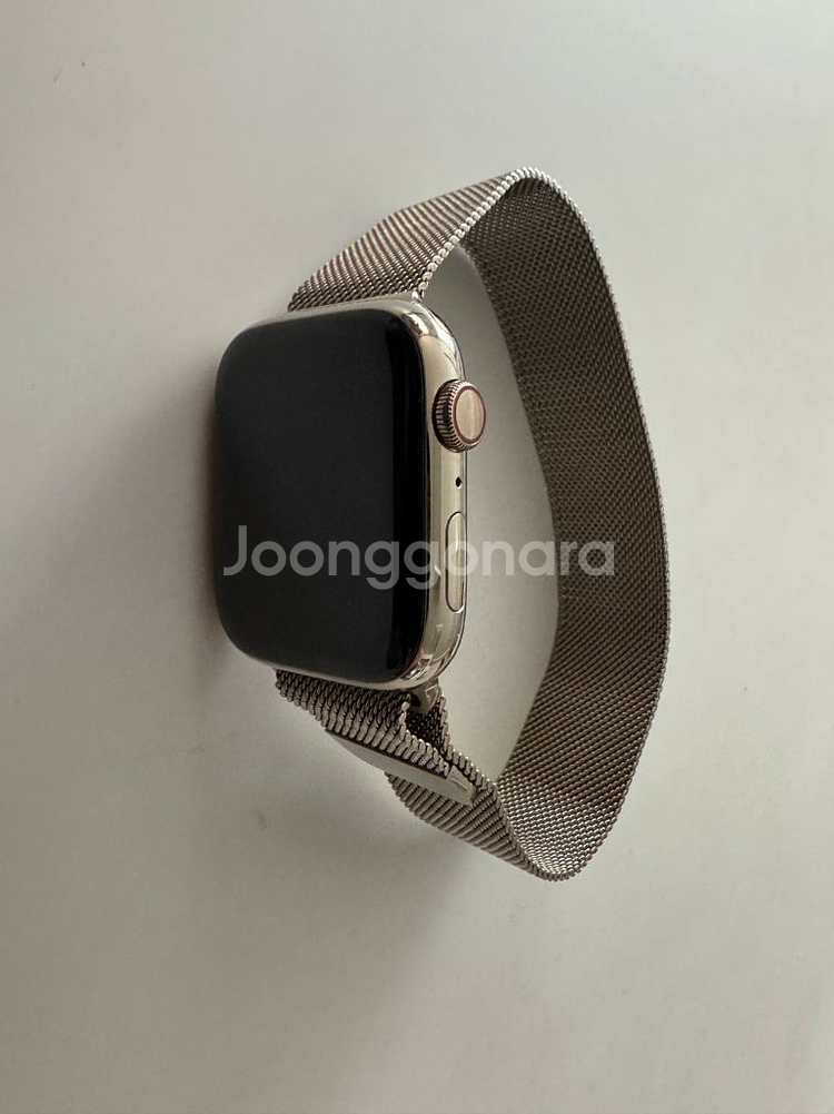 애플워치7 45mm 스테인리스 골드--2