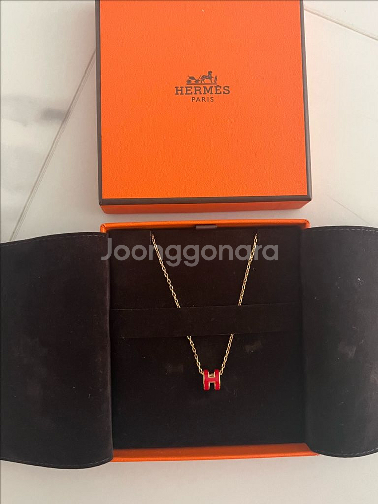 에르메스 팝 에이치 목걸이--0
