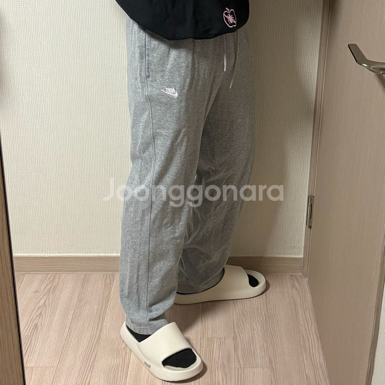 정품 나이키 퓨추라 로고 그레이 스웻팬츠 트레이닝 바지--1