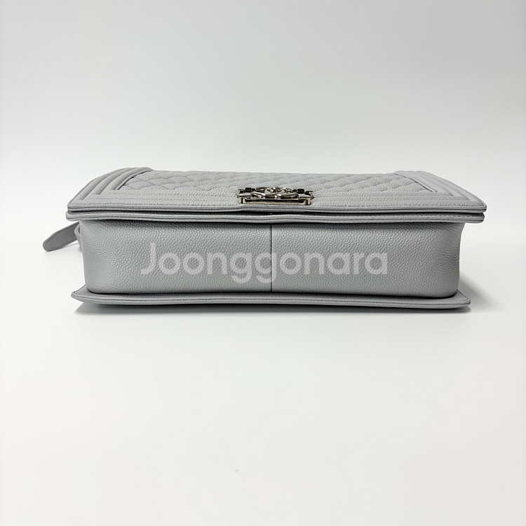 샤넬 보이백 캐비어 은장 라지--5