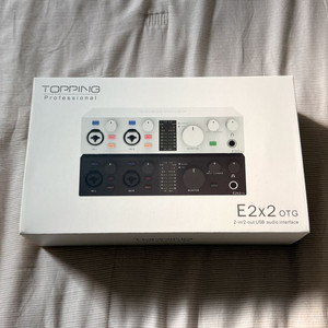 TOPPING E2x2 otg 오디오 인터페이스 화이트