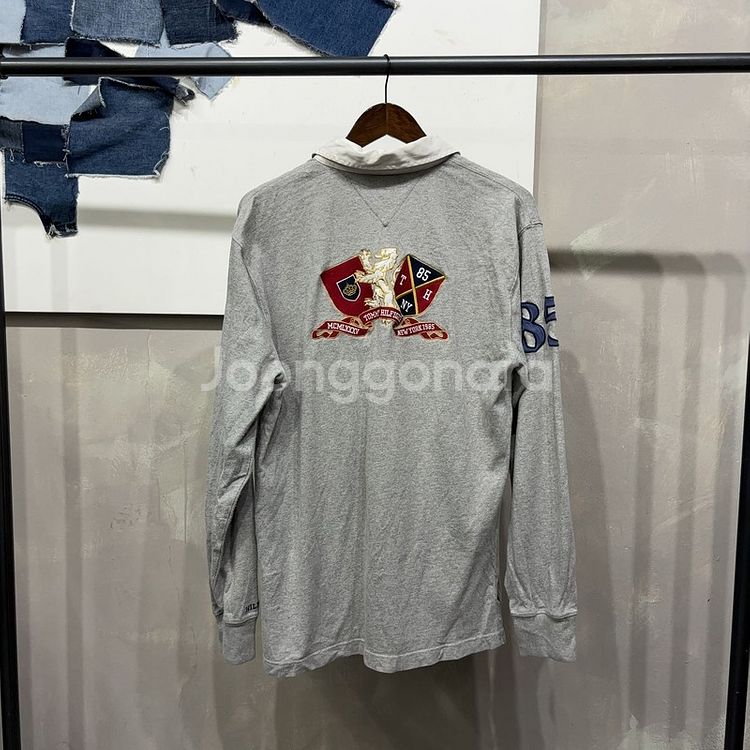 (105) 타미힐피거 캐주얼 자수 긴팔 카라티--3