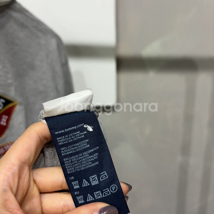 (105) 타미힐피거 캐주얼 자수 긴팔 카라티--4