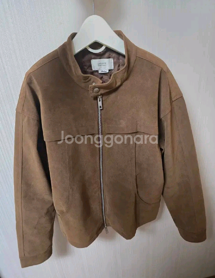 라퍼지스토어 디바이드 바이커 스웨이드 자켓--2