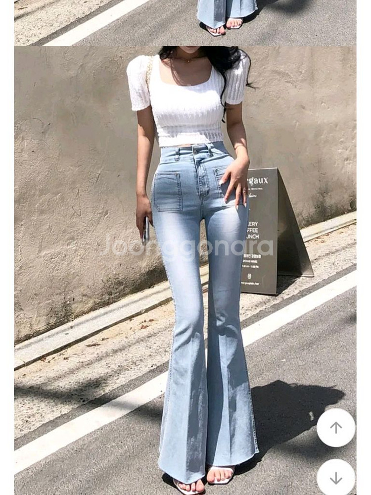 (새상품)하이웨스트골반패드부츠컷--1