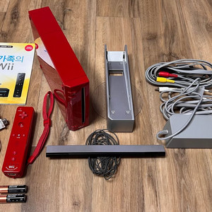 닌텐도 wii 레드 한정 본체 세트