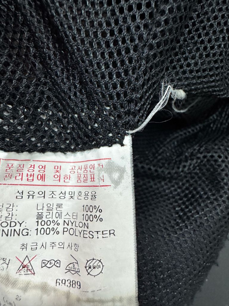 리복 Reebok 올드스쿨 블랙 나일론 후드 바람막이--3