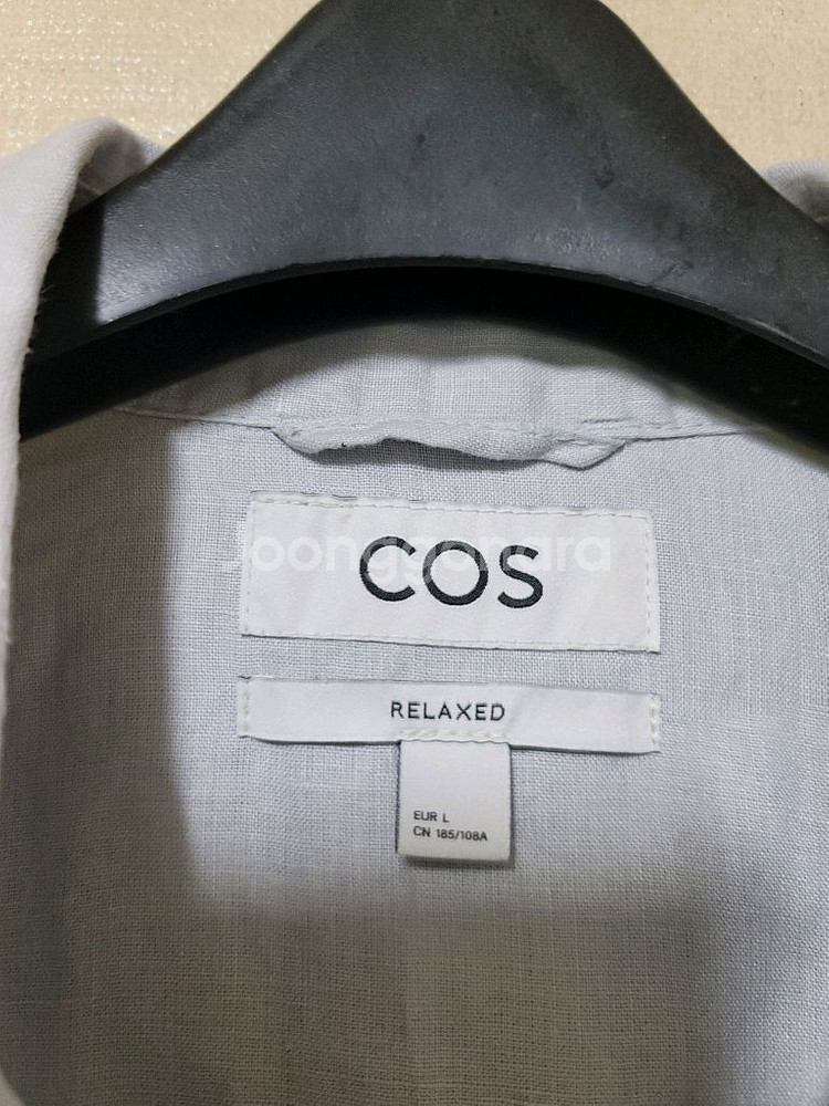 cos 코스 반팔 린넨 캠프셔츠--5