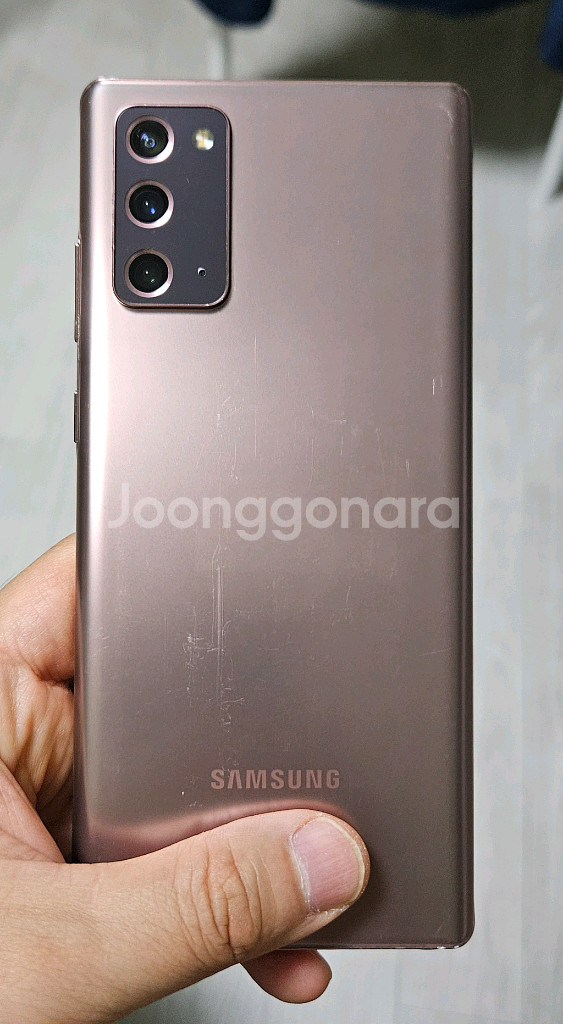 갤럭시 노트20 브론즈 256GB 자급제폰 팝니다.--1