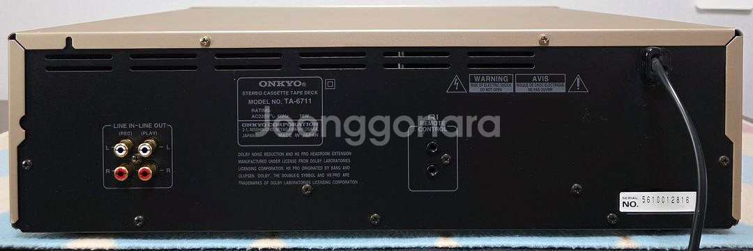 온교 카세트 데크 TA-6711--5