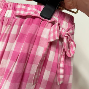 코스모폴리탄줄라이 핑크깅엄 스커트