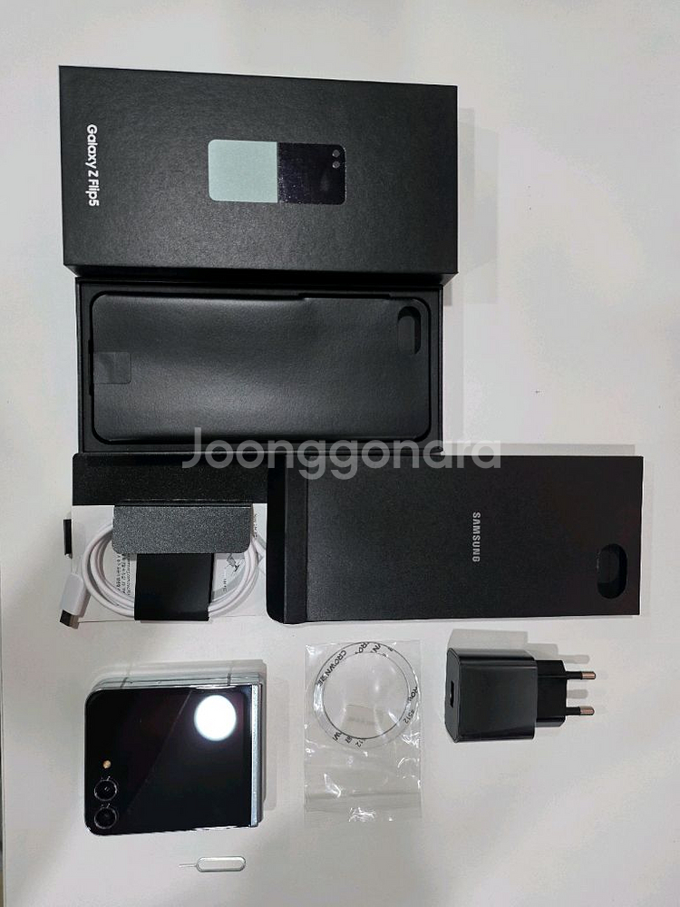 갤럭시 Z Flip5 풀박스 256GB(삼케플, 그린)--11