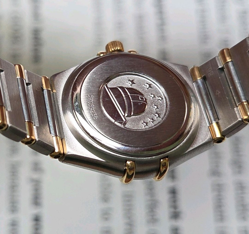 오메가 컨스틸레이션 오리지널 골드판 별로고 18K콤비 이미지