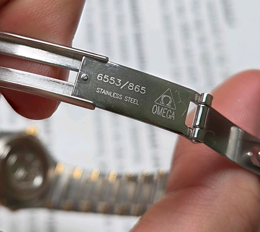 오메가 컨스틸레이션 오리지널 골드판 별로고 18K콤비 이미지