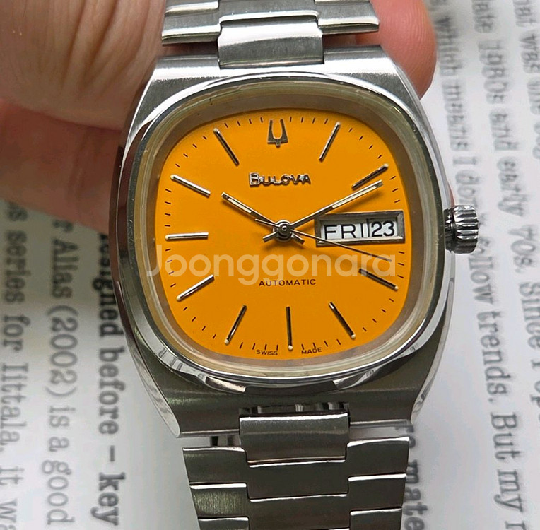 빈티지 부로바 테레비 데이데이트 오토매틱 진노랭이 뻐뻐--1