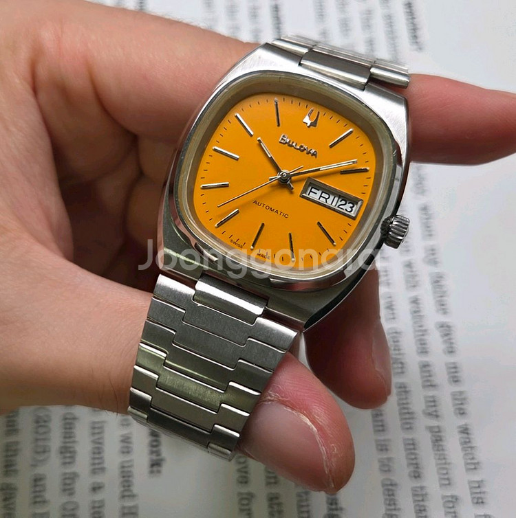 빈티지 부로바 테레비 데이데이트 오토매틱 진노랭이 뻐뻐--3