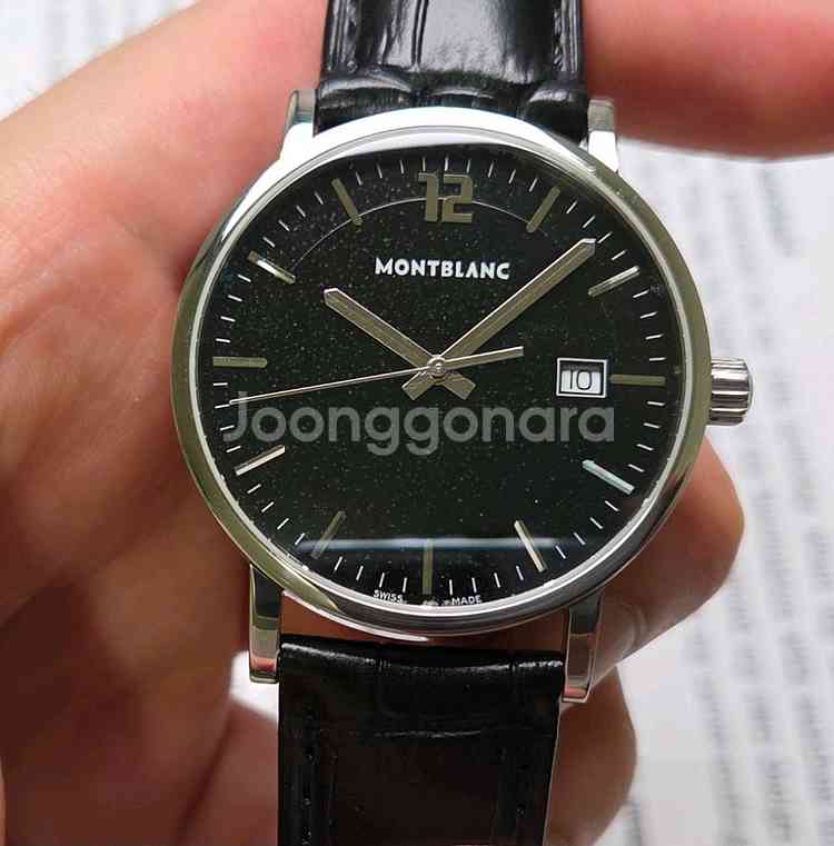 빈티지 몽블랑 스타 클래시크 서밋 블랙다이얼 쿼츠 드레--2