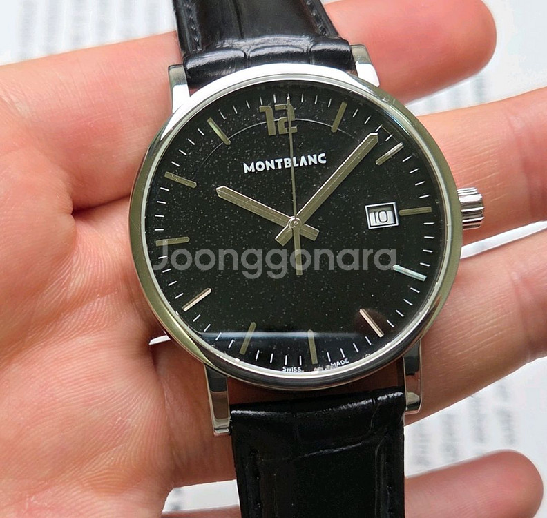 빈티지 몽블랑 스타 클래시크 서밋 블랙다이얼 쿼츠 드레--5