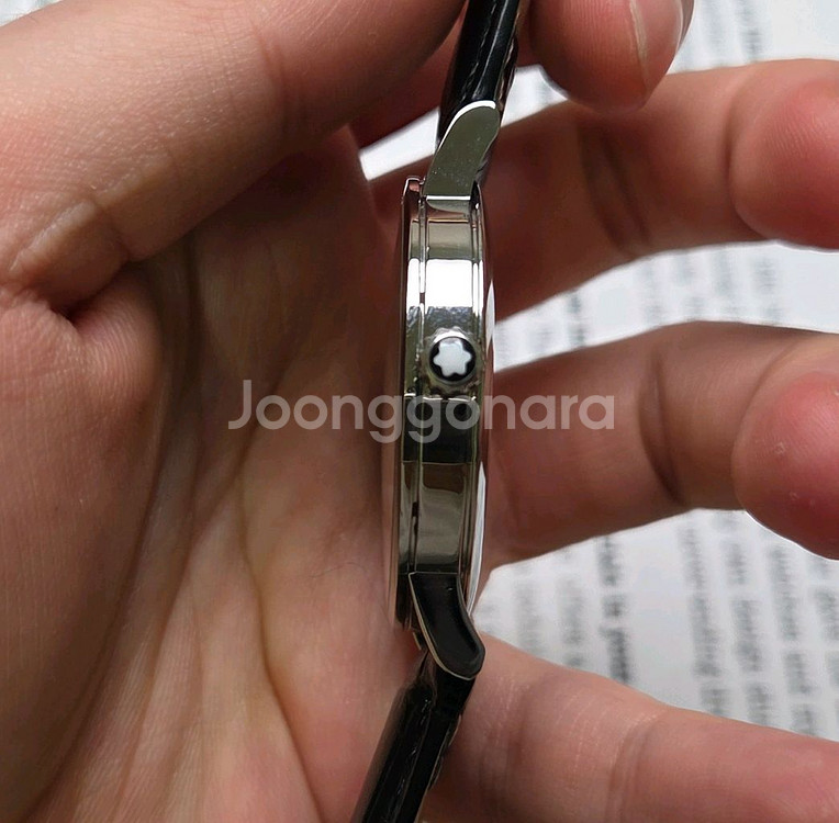 빈티지 몽블랑 스타 클래시크 서밋 블랙다이얼 쿼츠 드레--7