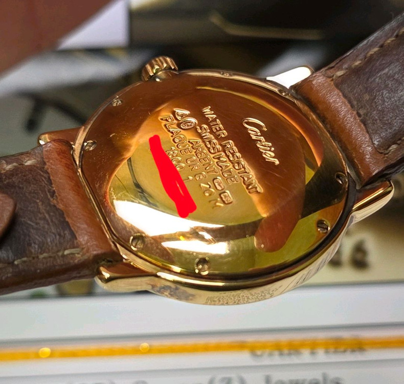 레어] 빈티지 까르띠에 머스트드 원형 요구르트판 블루핸--5