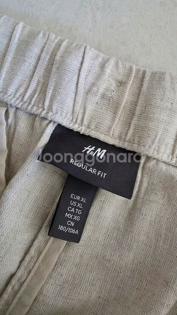 H&M 남성 린넨 바지--3