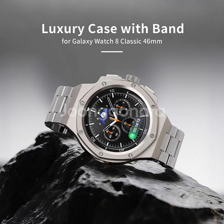 삼성 갤럭시 워치8 46mm 메탈 케이스 스트랩 일체형--1