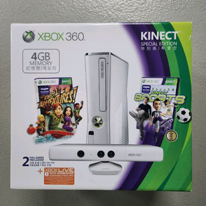 xbox360s 화이트 키넥트 스페셜 한정판 새제품