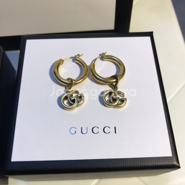 Gucci 업사이클링 펜던트 피어싱 귀걸이--6