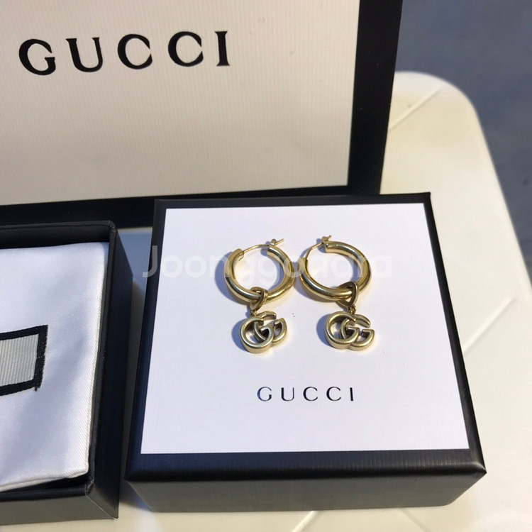 Gucci 업사이클링 펜던트 피어싱 귀걸이--1