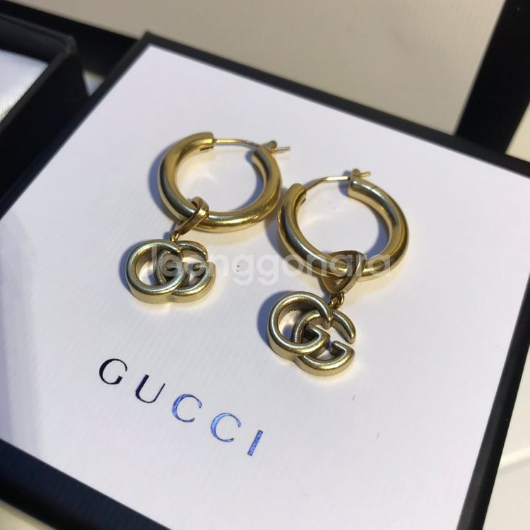 Gucci 업사이클링 펜던트 피어싱 귀걸이--4
